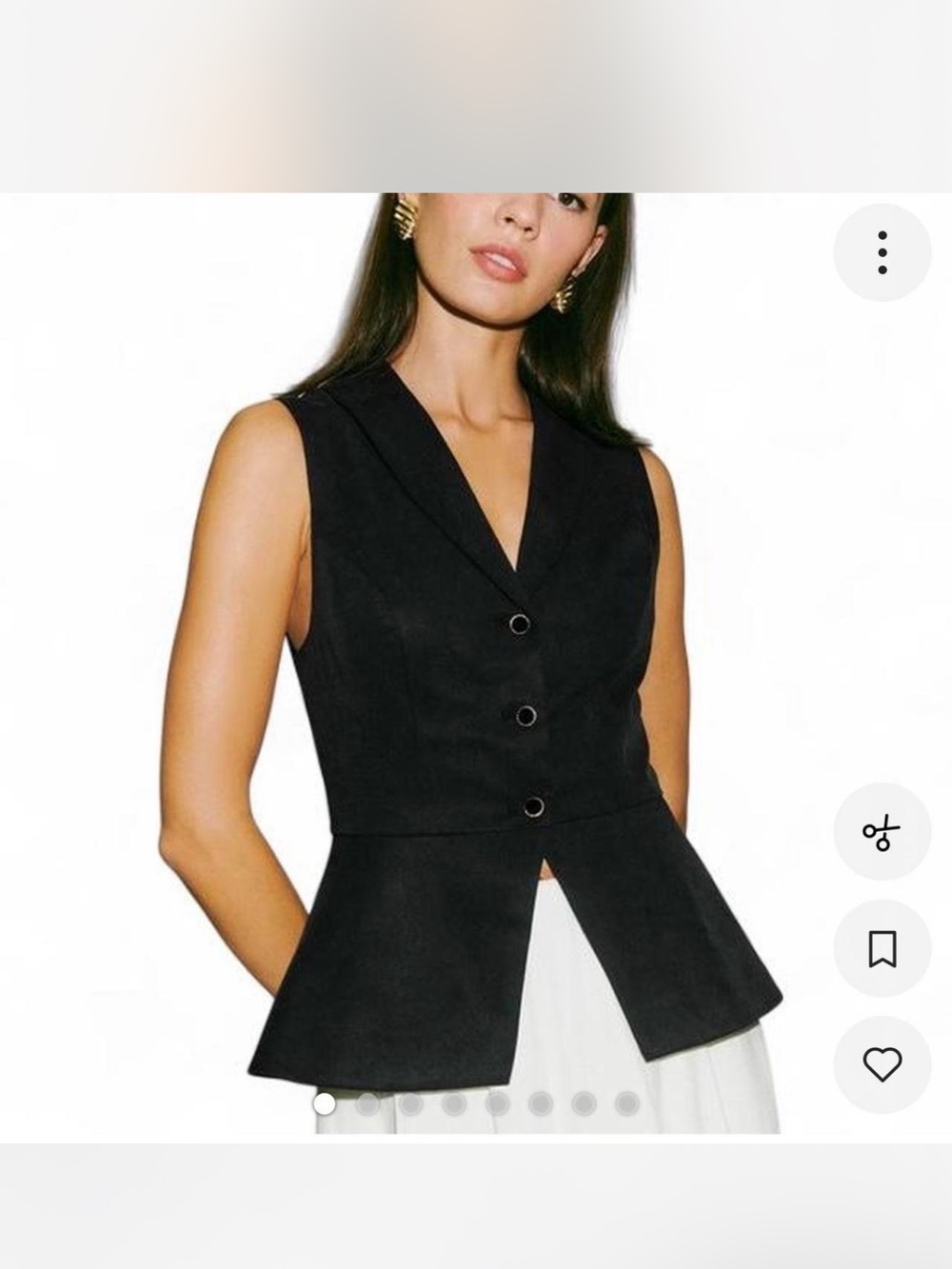 Reformation black Vest